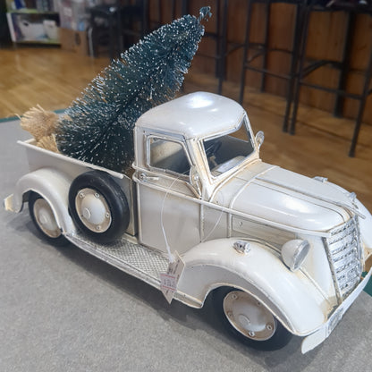 White Metal Truck