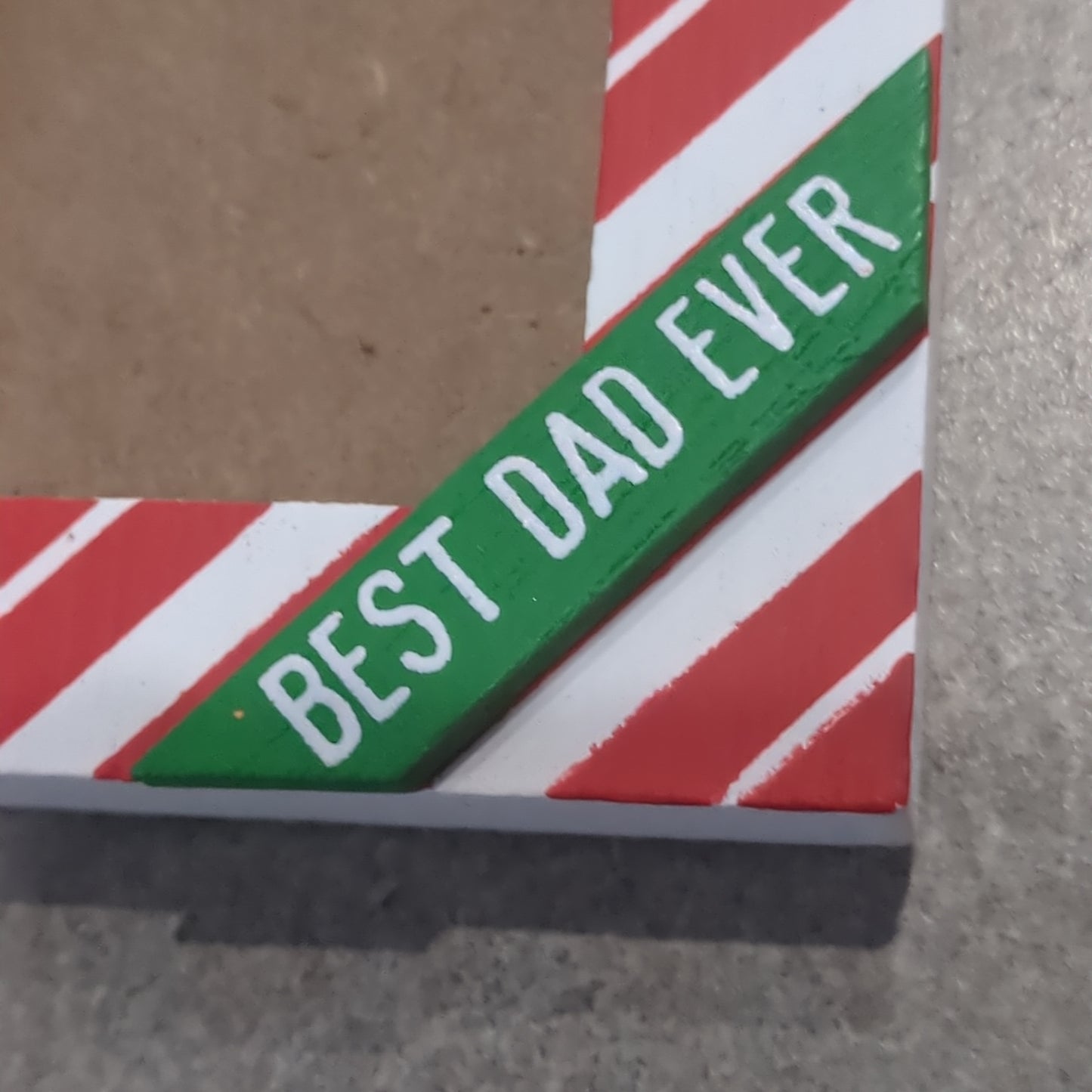 Best Dad Ever Photo Frame Ornament pf2