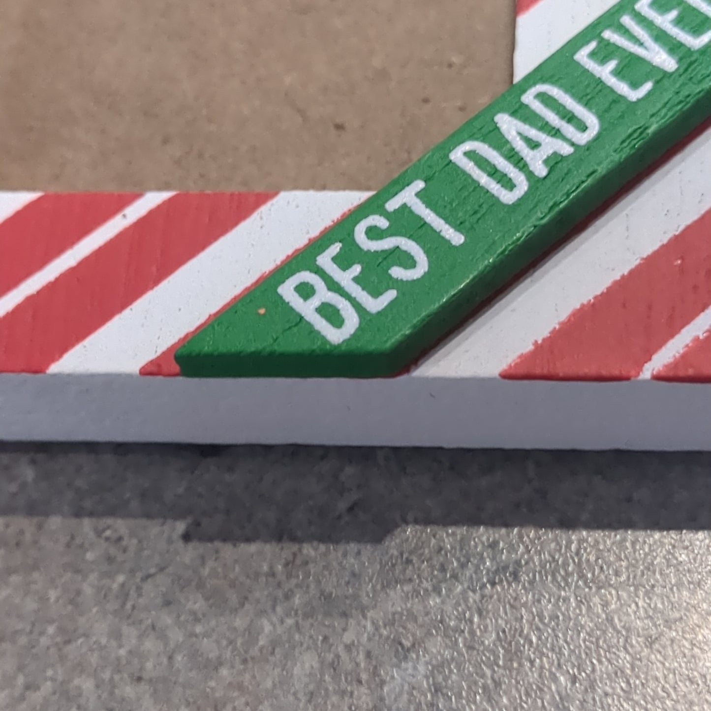 Best Dad Ever Photo Frame Ornament pf2