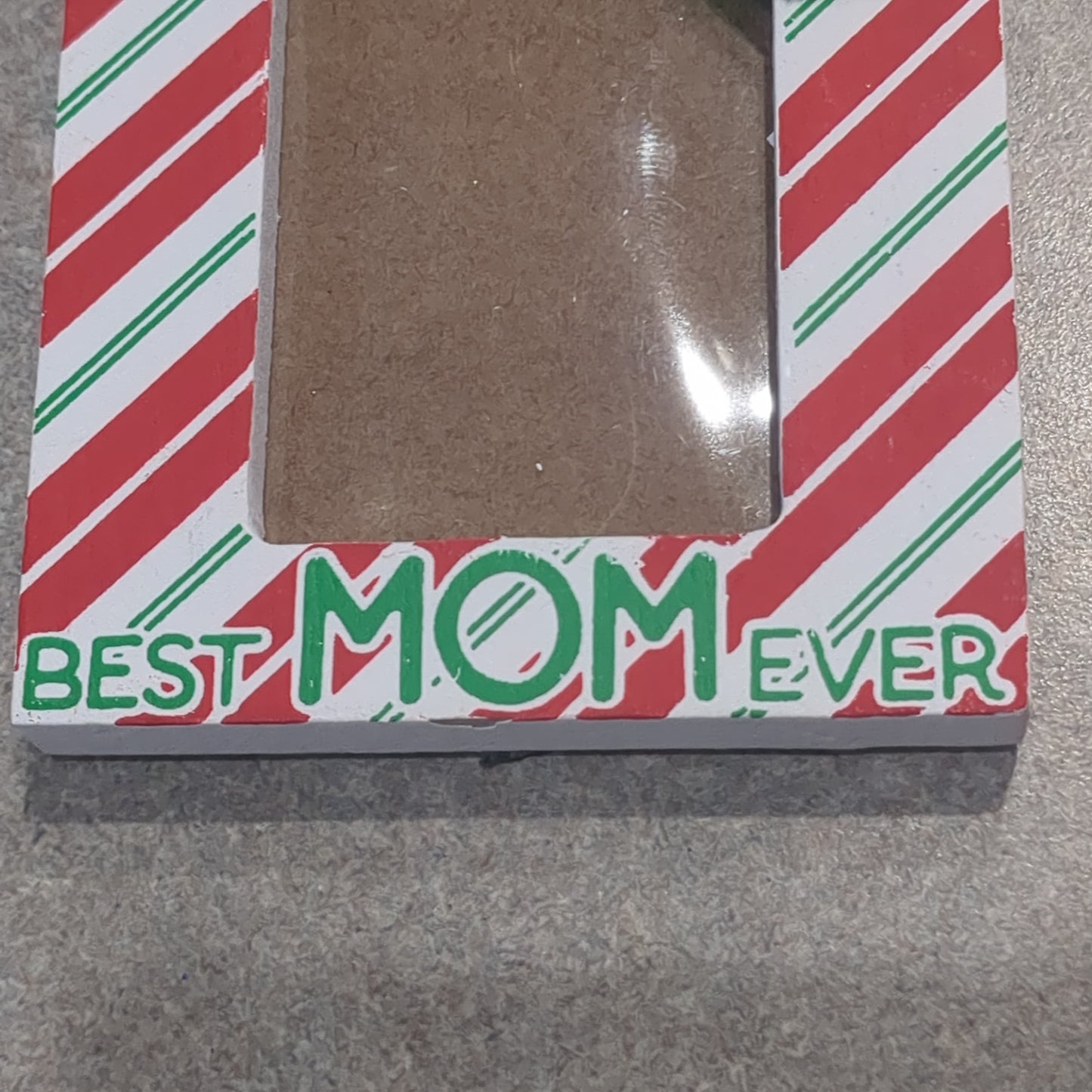 Best Mom Ever Photo Frame Ornament pf1