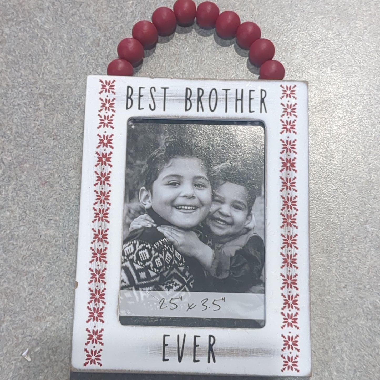 Best Brother Ever Photo Frame Ornament pf11