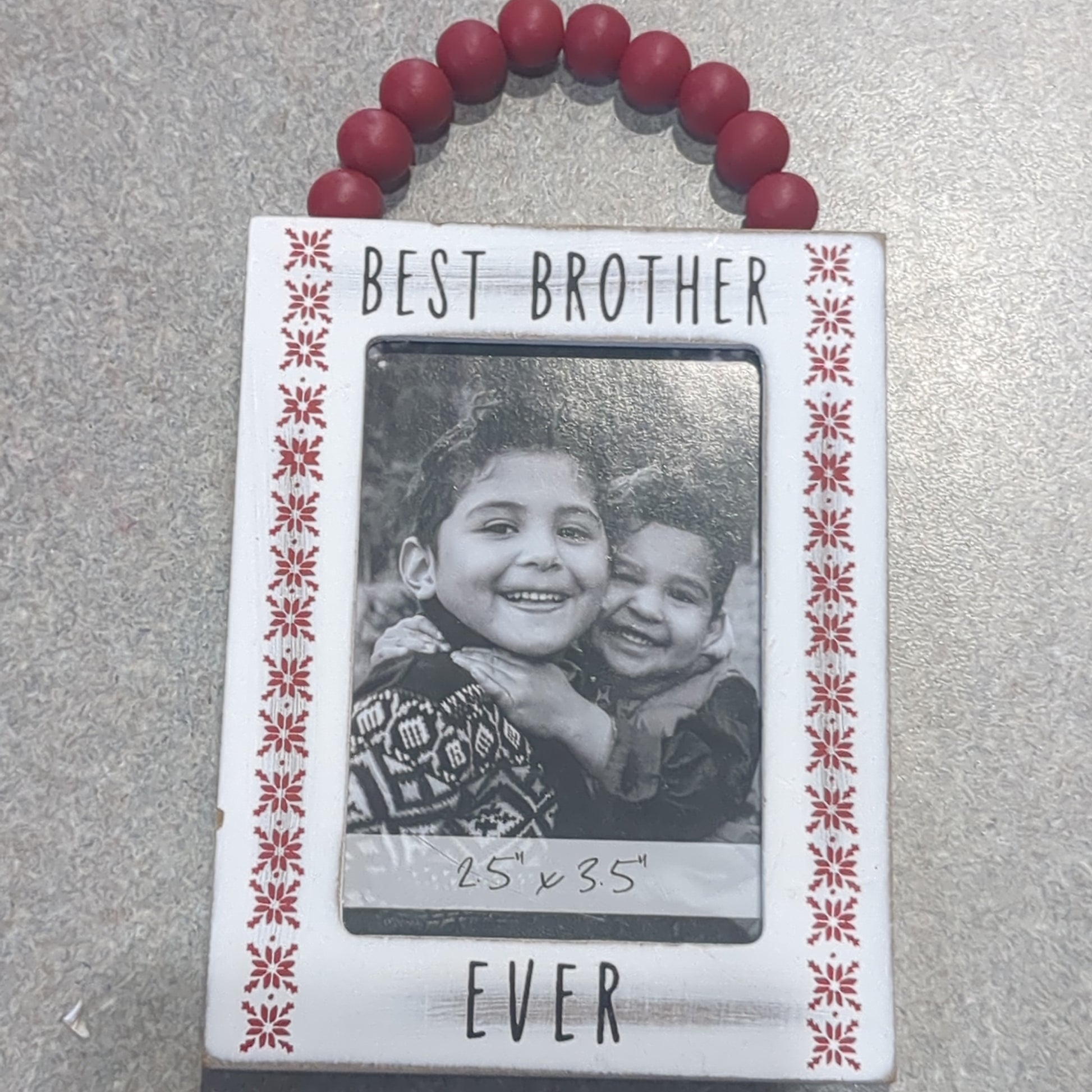 Best Brother Ever Photo Frame Ornament pf11