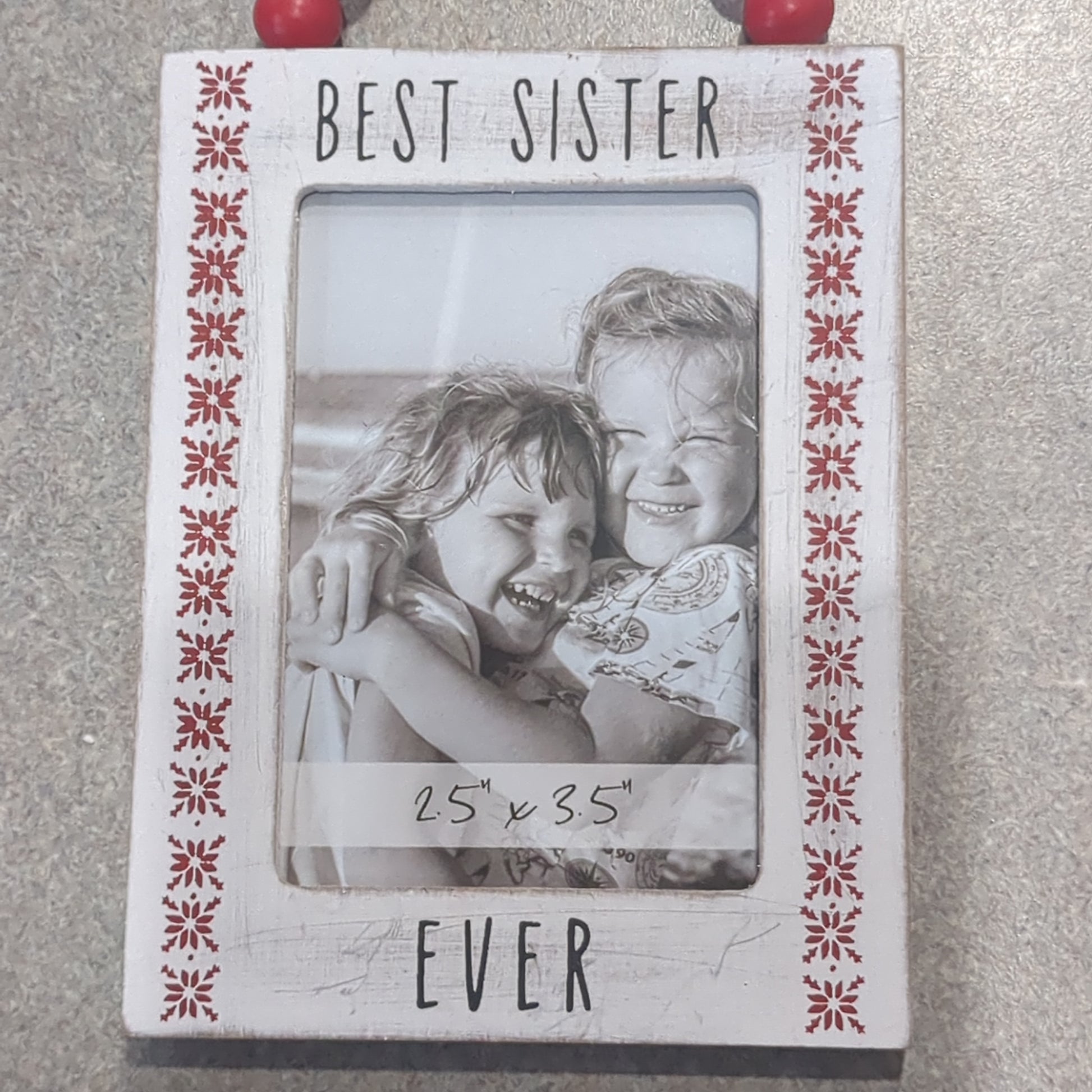 Best Sister Ever Photo Frame Ornament pf8