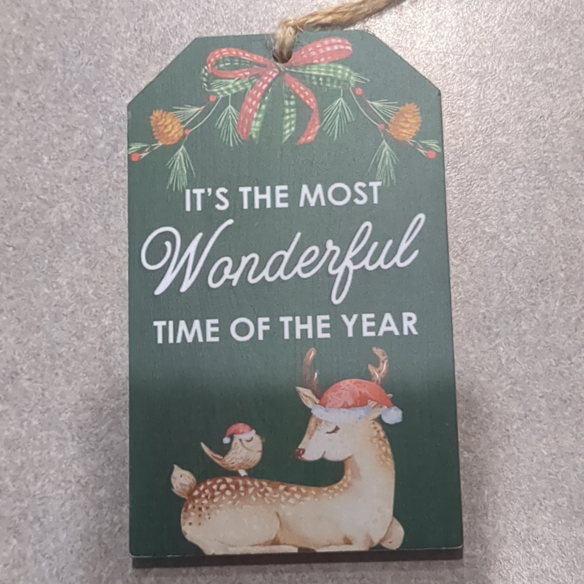 Tag ornaments it's the most wonderful time of the year to7