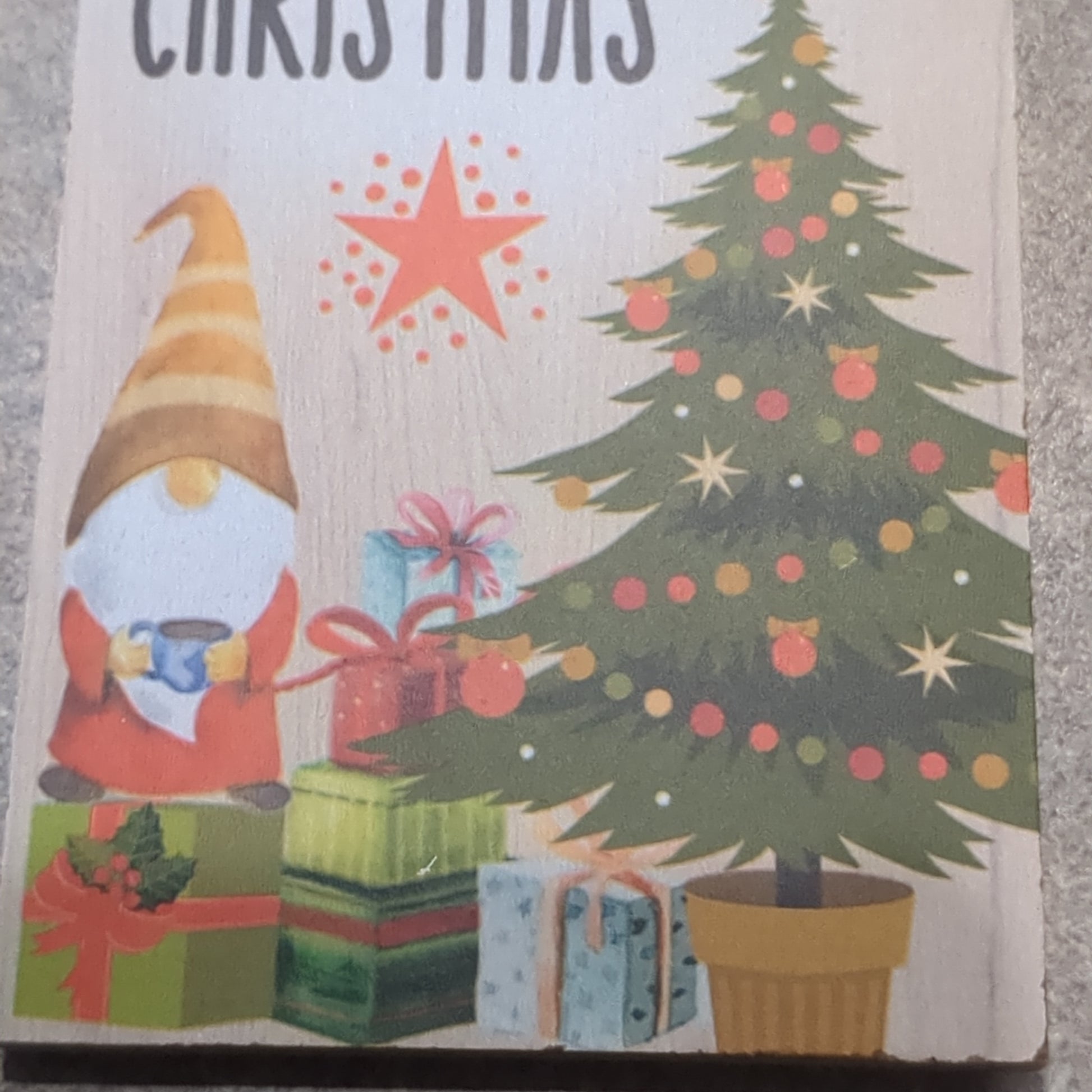 Tag Ornaments Merry Christmas Gnome Wine Tag to9