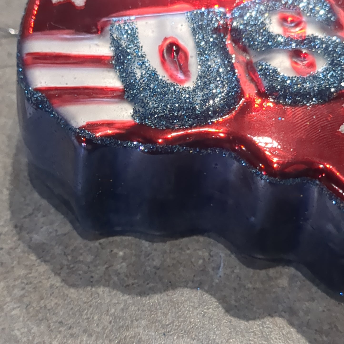 Glass Usa Flag Ornament CLEARANCE