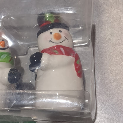 Salt and pepper shakers Snowman