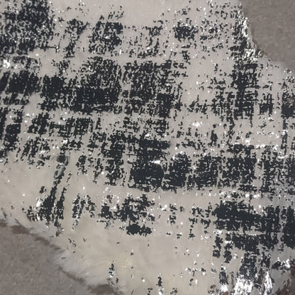 Stocking fuzzy white with silver leaf