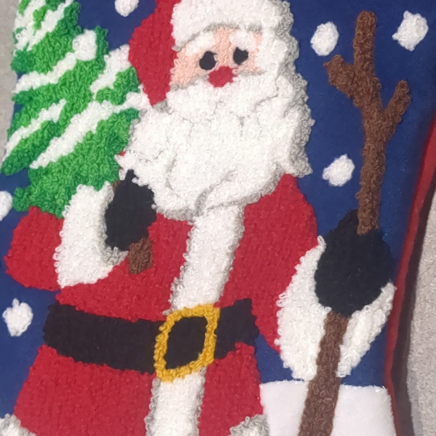 Stocking red cuff and Santa