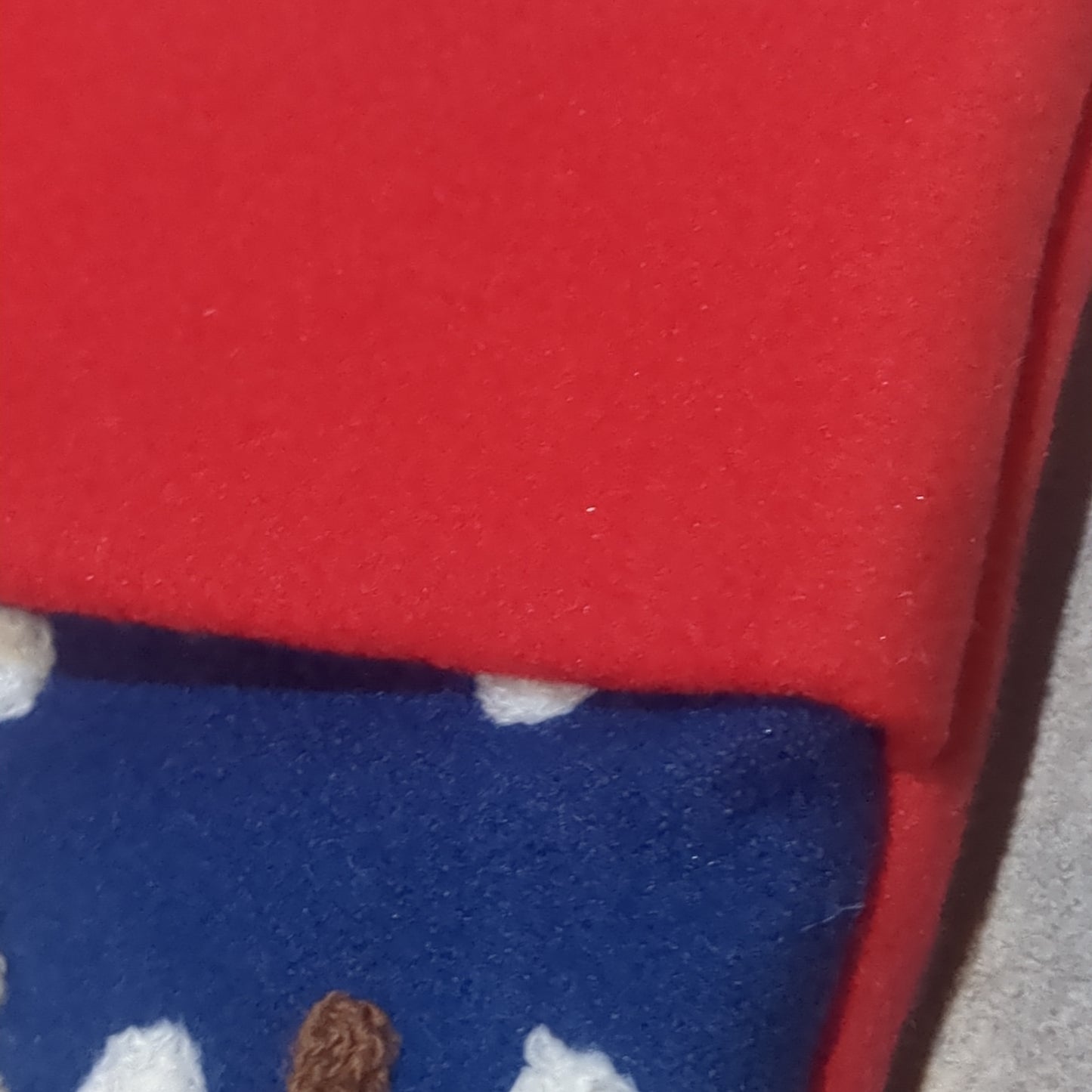 Stocking red cuff and Santa