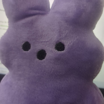 Plush colorful Easter bunny marshmallow lavender