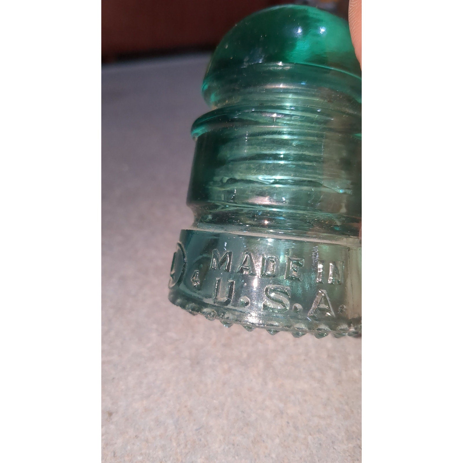 Vintage Lynchburg Glass Insulator No.31 Aqua Blue AS IS ly31