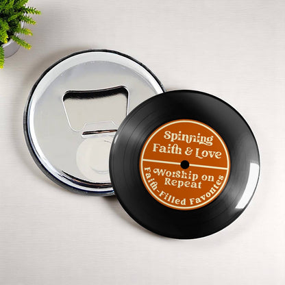 Tap and Play | Scannable Vinyl Record Magnets and Keychains: Mix Tape Music / Magnet