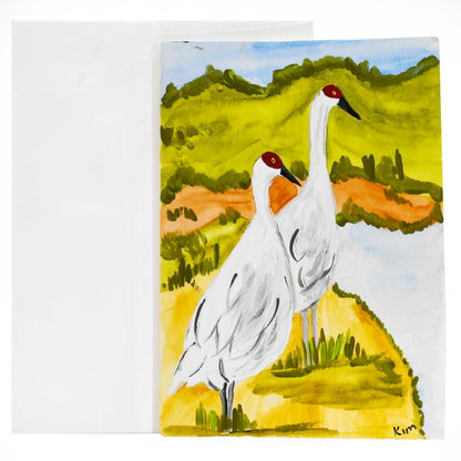 Hand Painted Crane Card | Multiple Designs | The Painted Attic