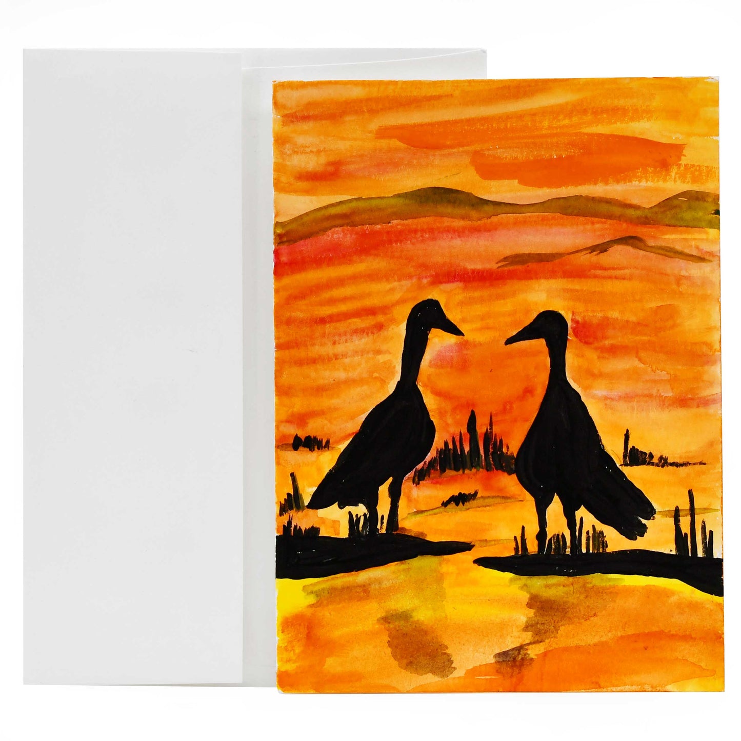 Hand Painted Crane Card | Multiple Designs | The Painted Attic