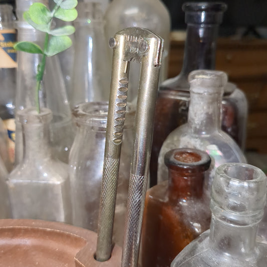 179 1984 FTD Faux Wood Nutcracker set