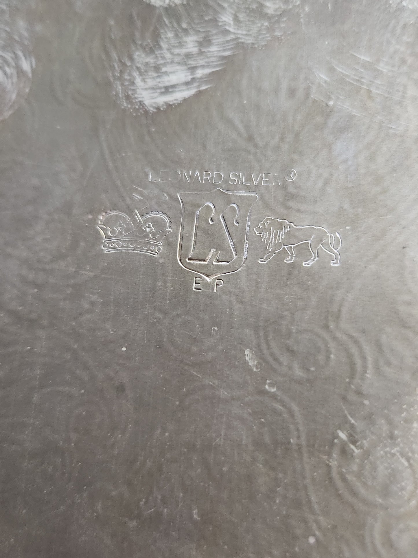 silver tray