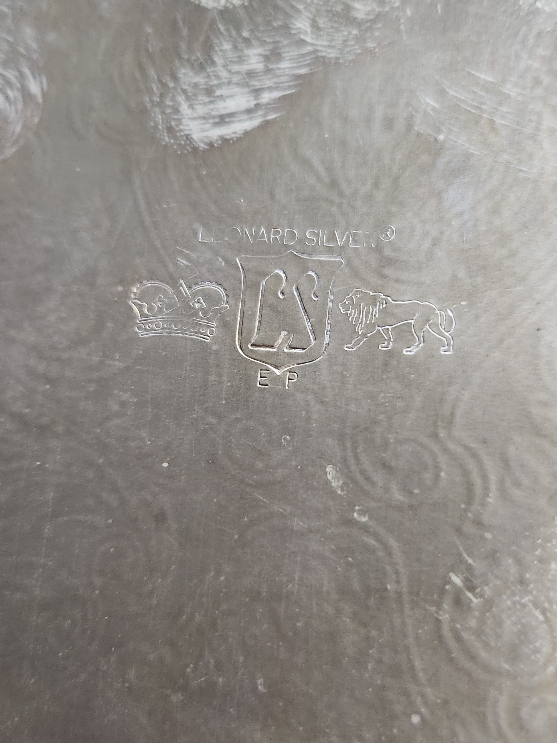 silver tray