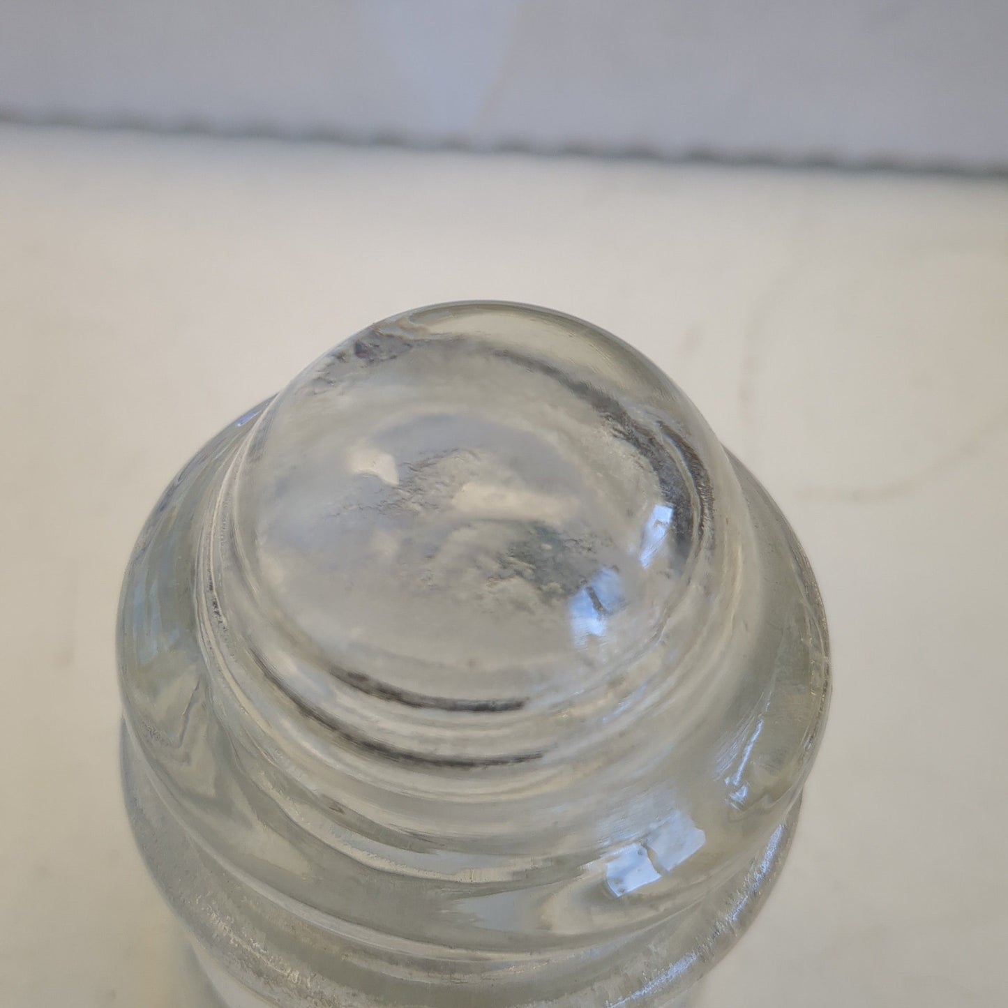 Vintage Clear Glass Hemingray #12 Insulator h612