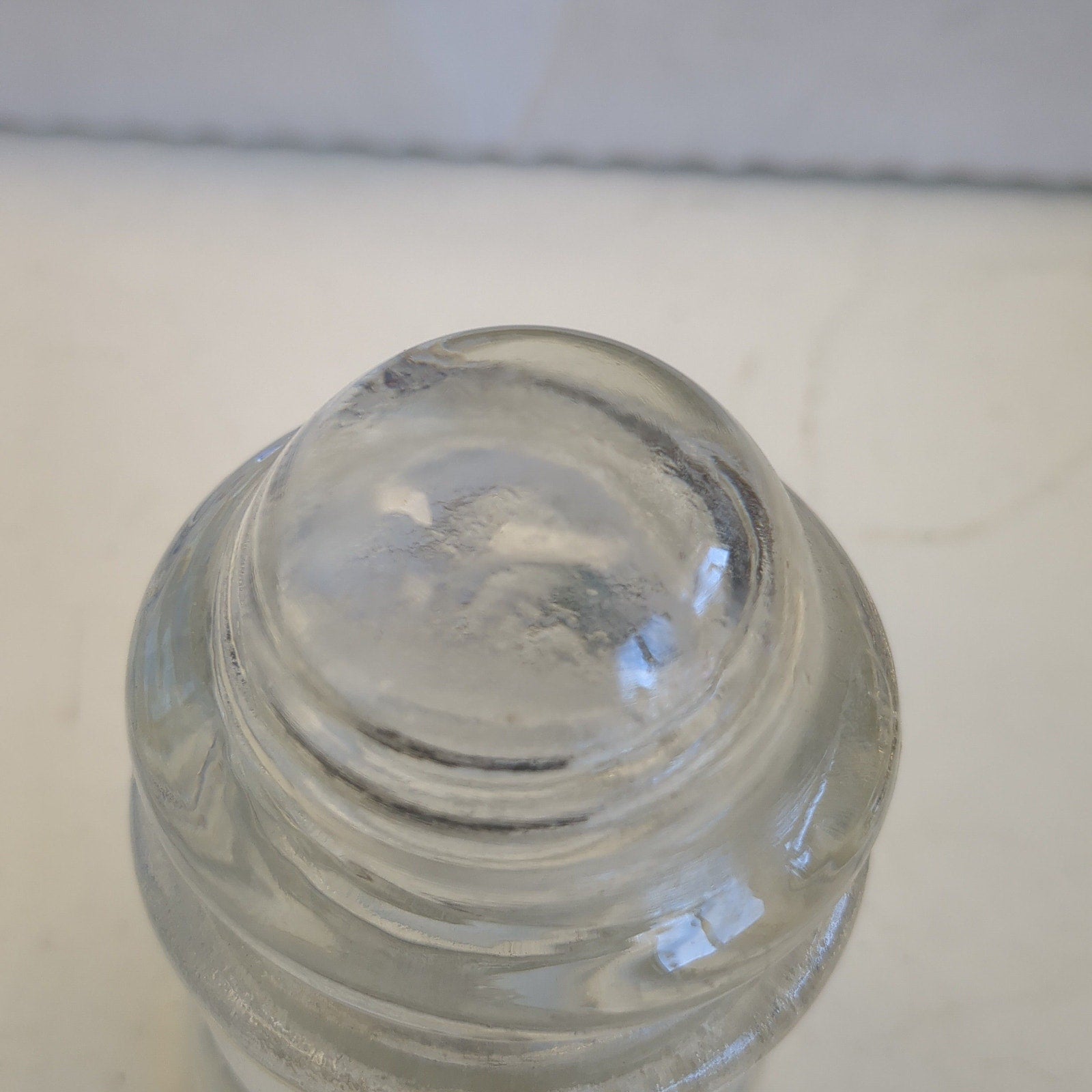 Vintage Clear Glass Hemingray #12 Insulator h612