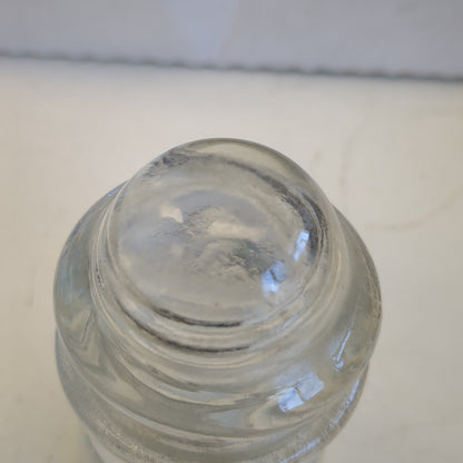 Vintage Clear Glass Hemingray #12 Insulator h612