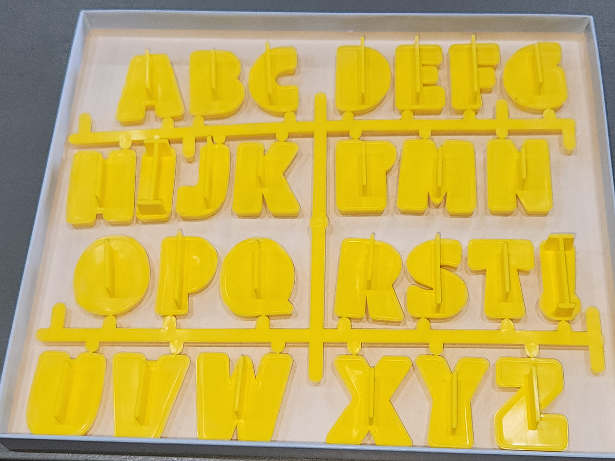 Vintage Collectible Cookie Cutter Hallmark Alpha-bites Letters UNUSED