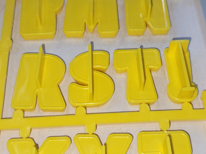 Vintage Collectible Cookie Cutter Hallmark Alpha-bites Letters UNUSED