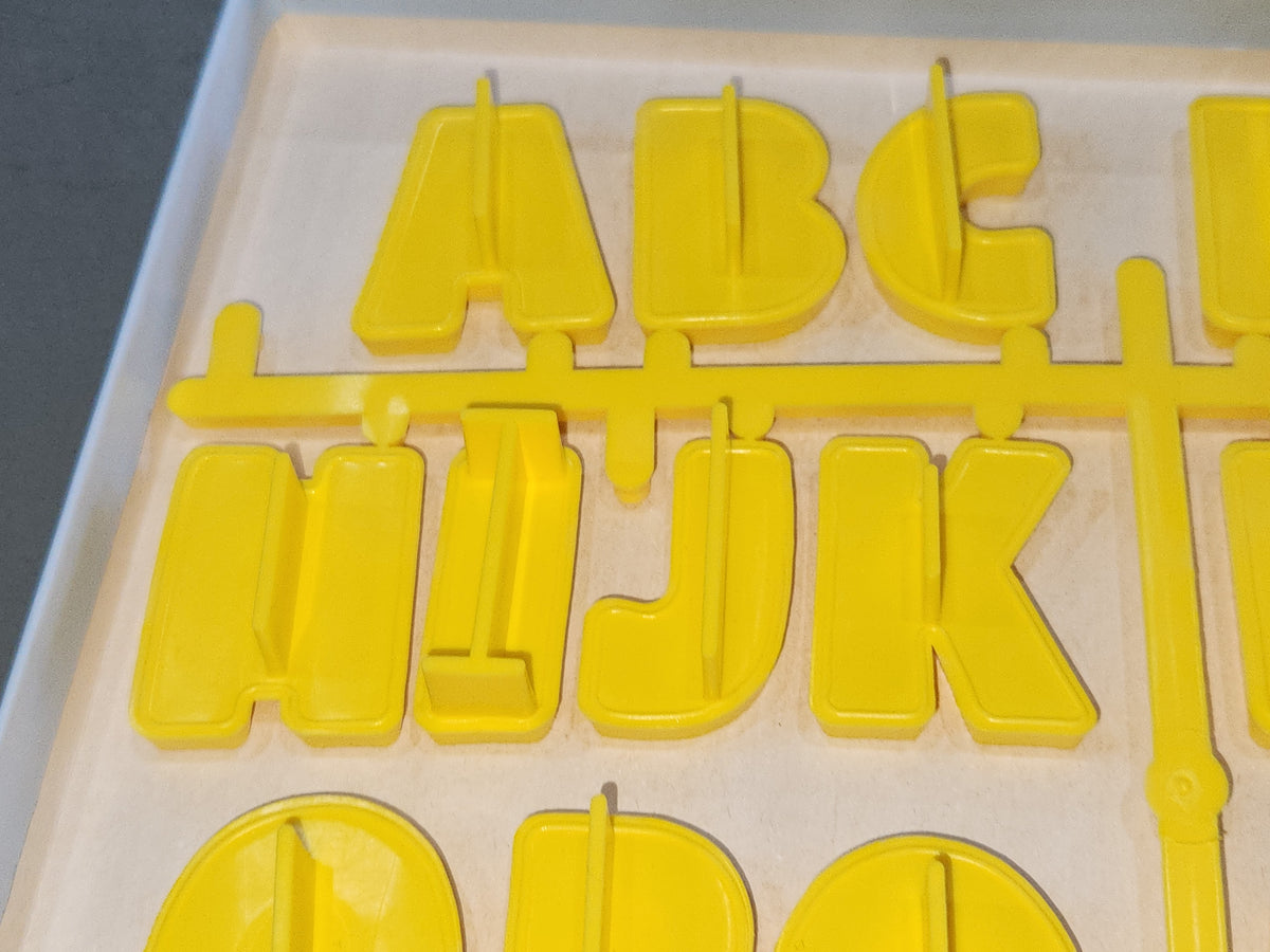 Vintage Collectible Cookie Cutter Hallmark Alpha-bites Letters UNUSED