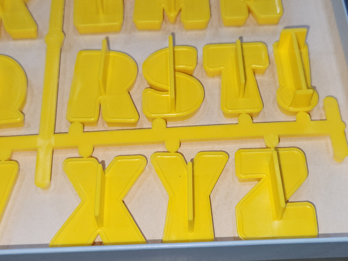 Vintage Collectible Cookie Cutter Hallmark Alpha-bites Letters UNUSED
