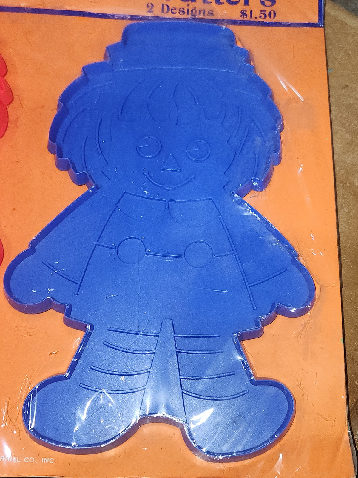 Vintage Collectible Cookie Cutter Hallmark Raggedy Ann & Andy 8"