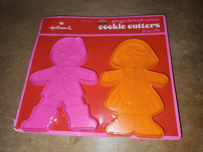 Vintage Collectible Cookie Cutter Hallmark Gingerbread Twins 5"