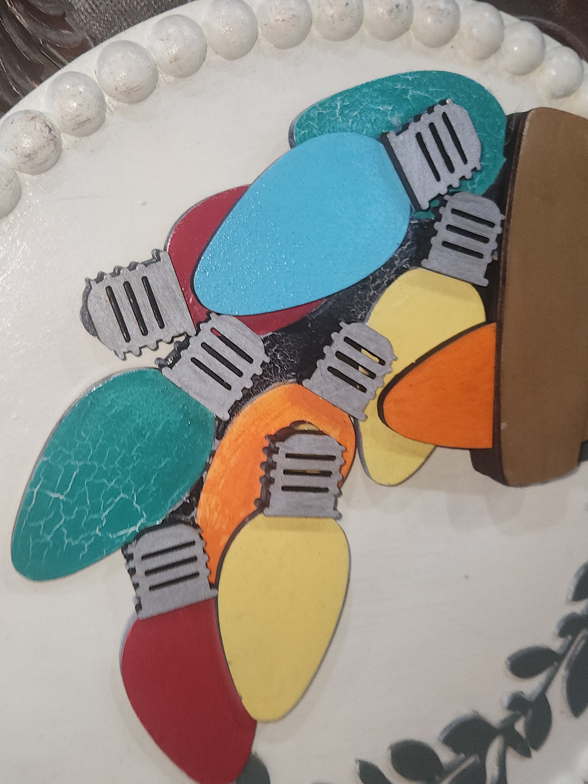 Christmas Light Bulb Insert for Interchangeable Pot Spilling Door Sign *Sign Sold Seperately* pi16