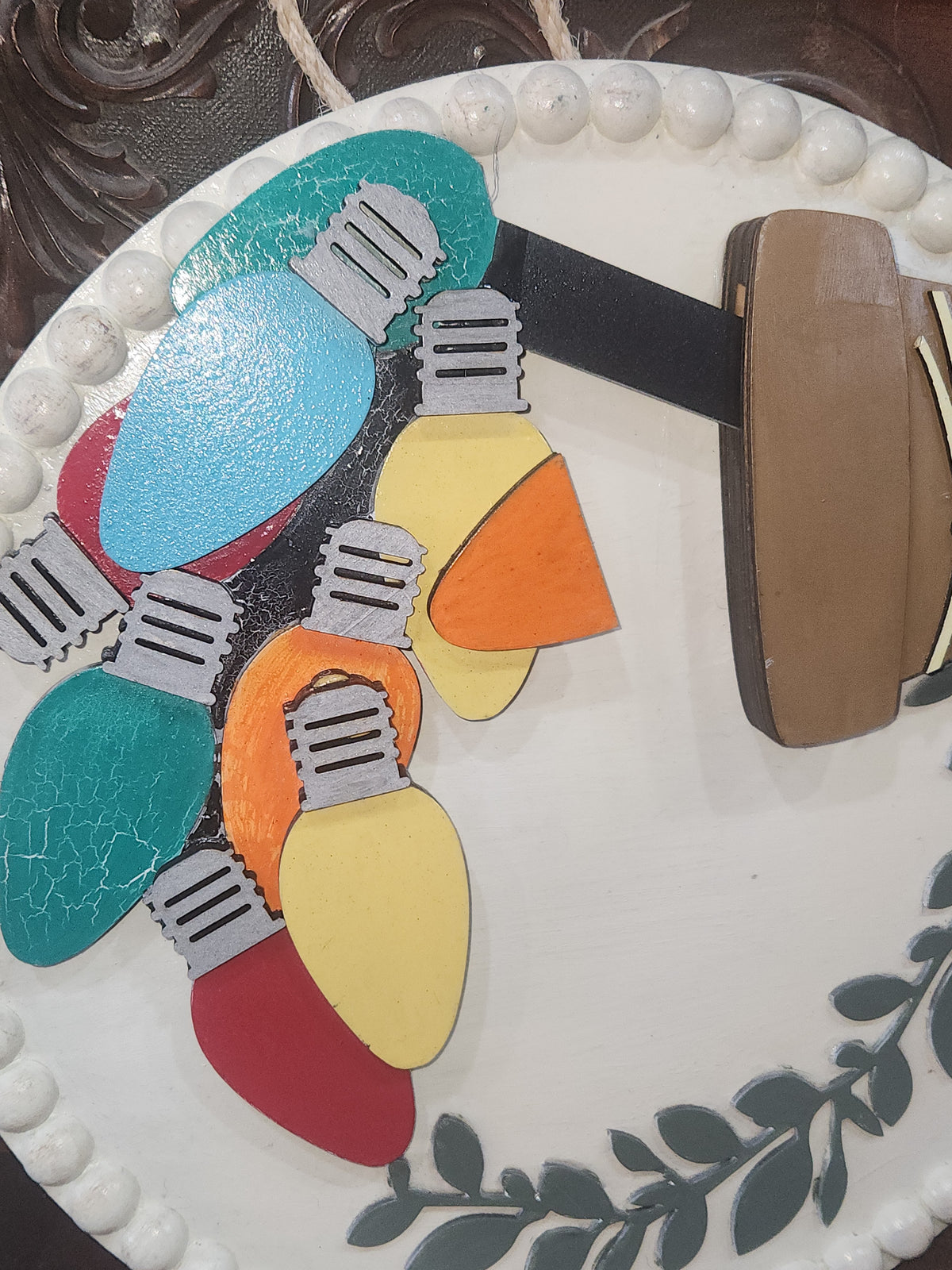 Christmas Light Bulb Insert for Interchangeable Pot Spilling Door Sign *Sign Sold Seperately* pi16