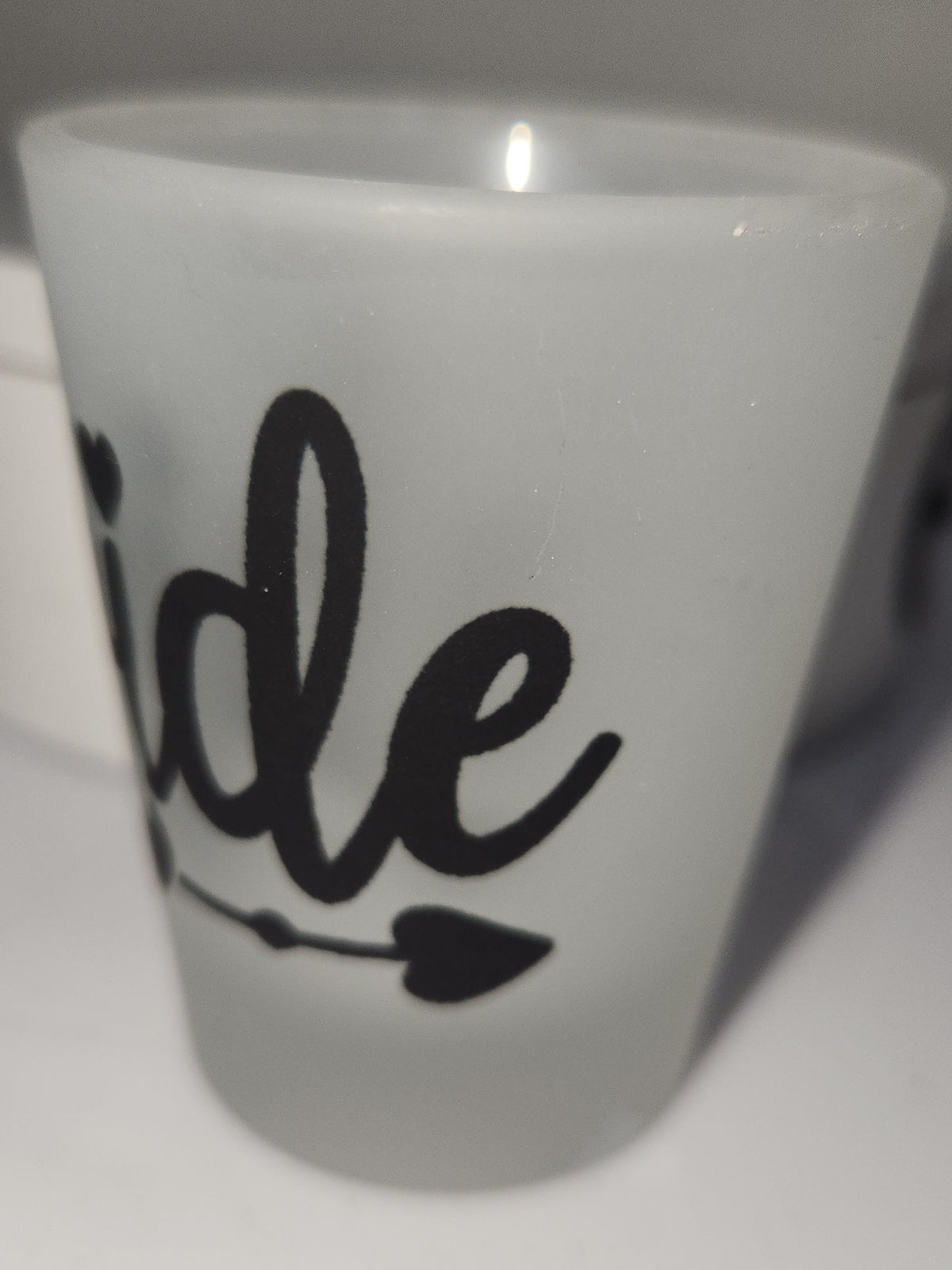 Bride Shot Glass – Frosted Glass Wedding Party Favor