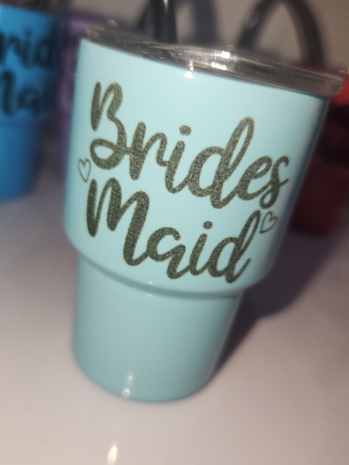 Shot Glass 3 oz Stainless Steel or Mini Tumbler Set of 7 with Lids and Straws Read Description