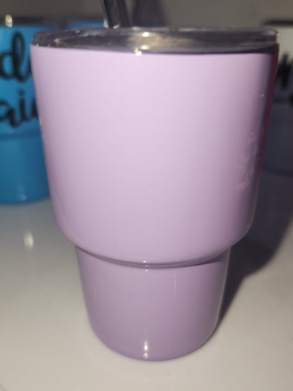 Shot Glass 3 oz Stainless Steel or Mini Tumbler Set of 7 with Lids and Straws Read Description