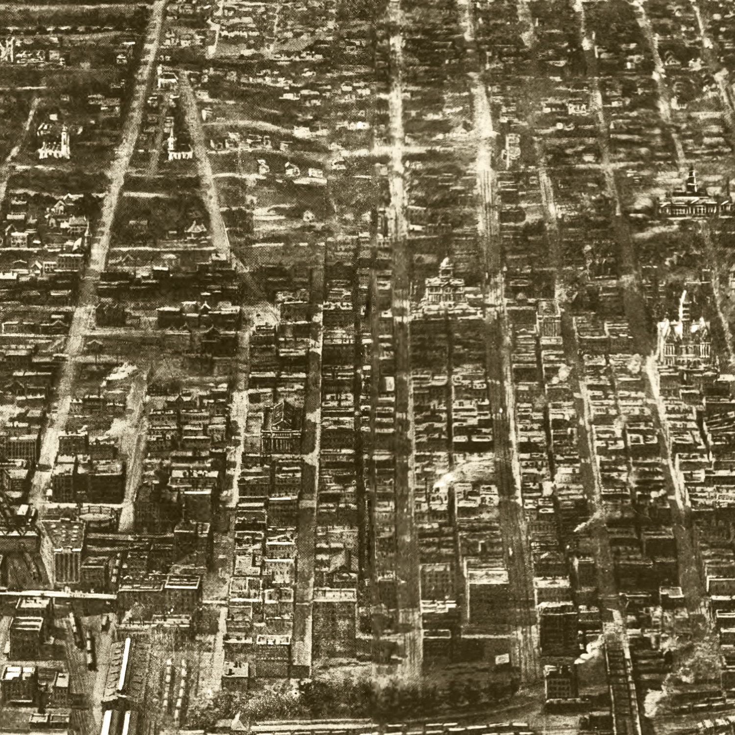 Vintage Map of Omaha, Nebraska 1906 -Not available at Minden location-
