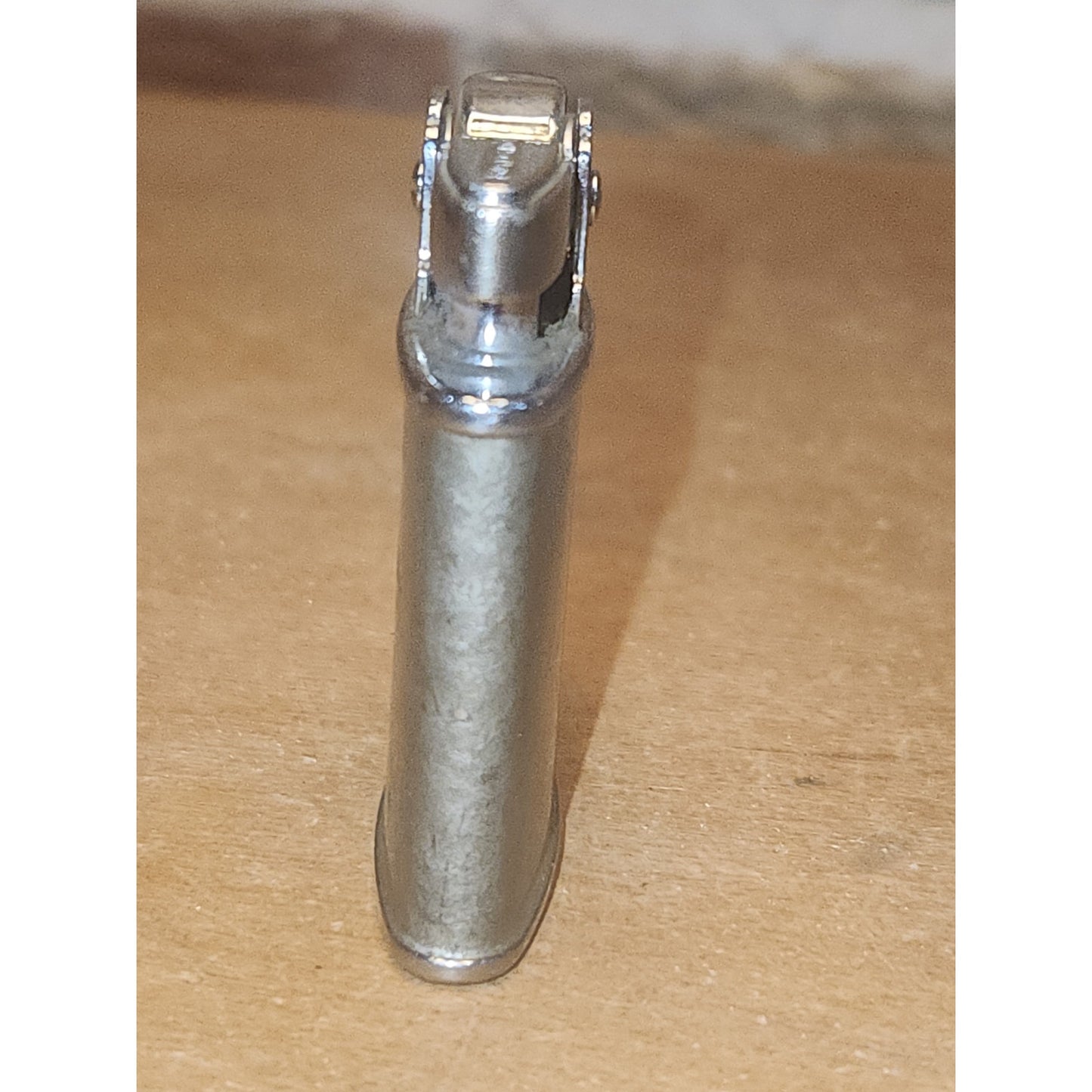 Vintage Ronson Princess Pocket Lighter Refillable Silver Hammered AS IS li9