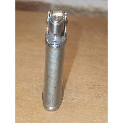 Vintage Ronson Princess Pocket Lighter Refillable Silver Hammered AS IS li9