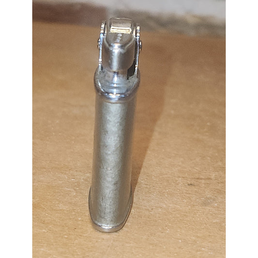 Vintage Ronson Princess Pocket Lighter Refillable Silver Hammered AS IS li9