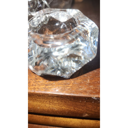 vintage pressed glass salt cellars set of 6