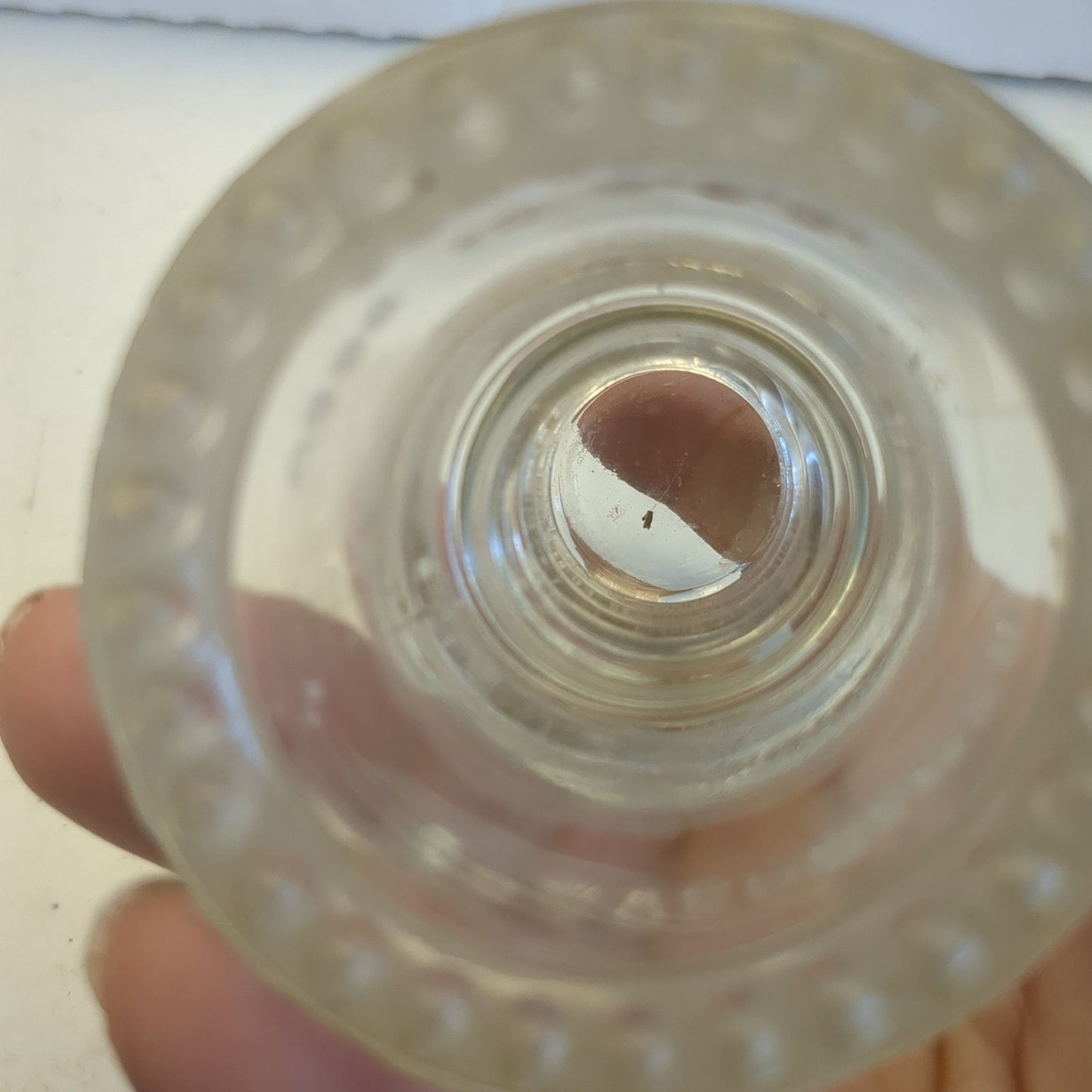 Vintage Clear Glass Hemingray Insulator #9 h69