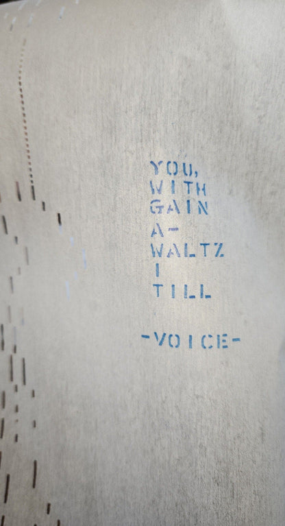 Antique Piano Roll "Till I Waltz Again With You"