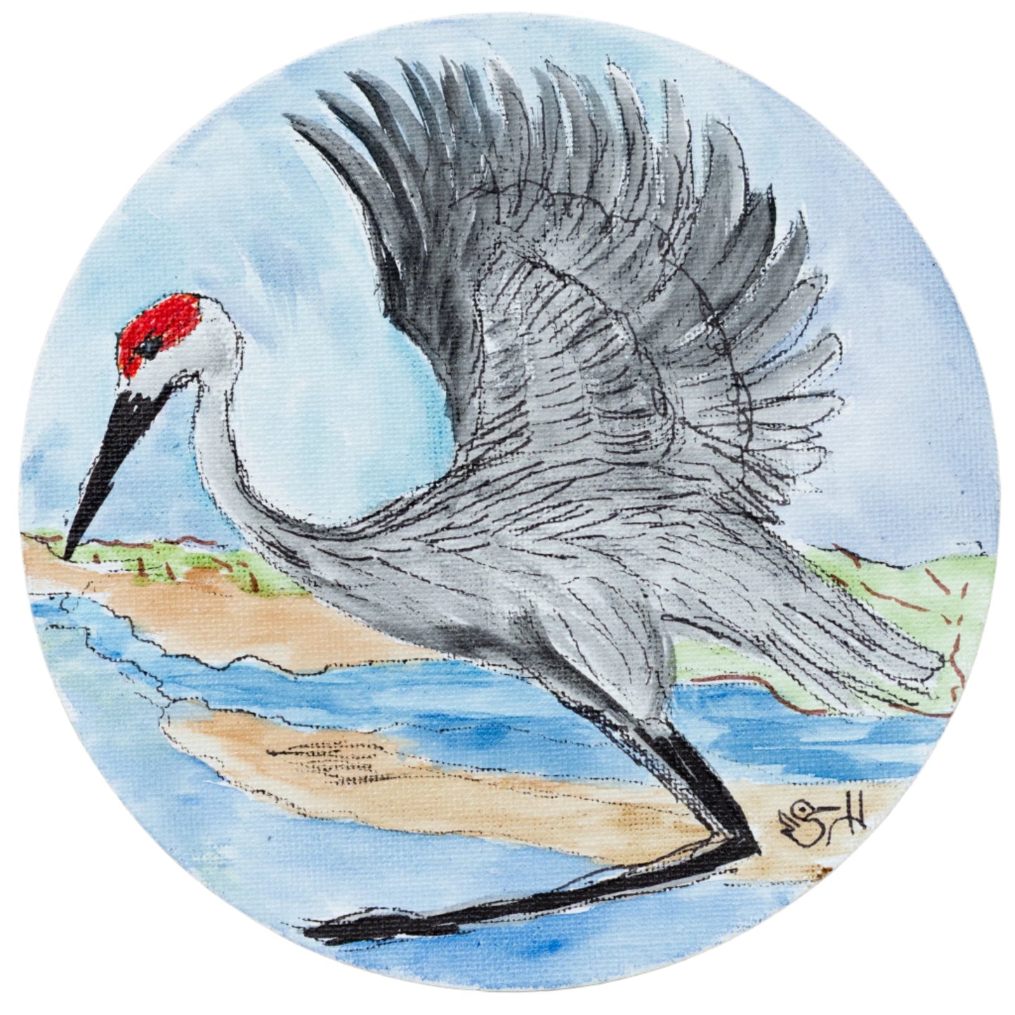 Large Crane Magnets | Multiple Designs | Hand-Painted | Sheryll Hickman Art