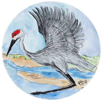 Large Crane Magnets | Multiple Designs | Hand-Painted | Sheryll Hickman Art