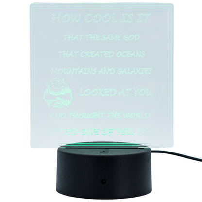 Inspirational LED Lighted Plaque | Multiple Sayings | Glowing Creation
