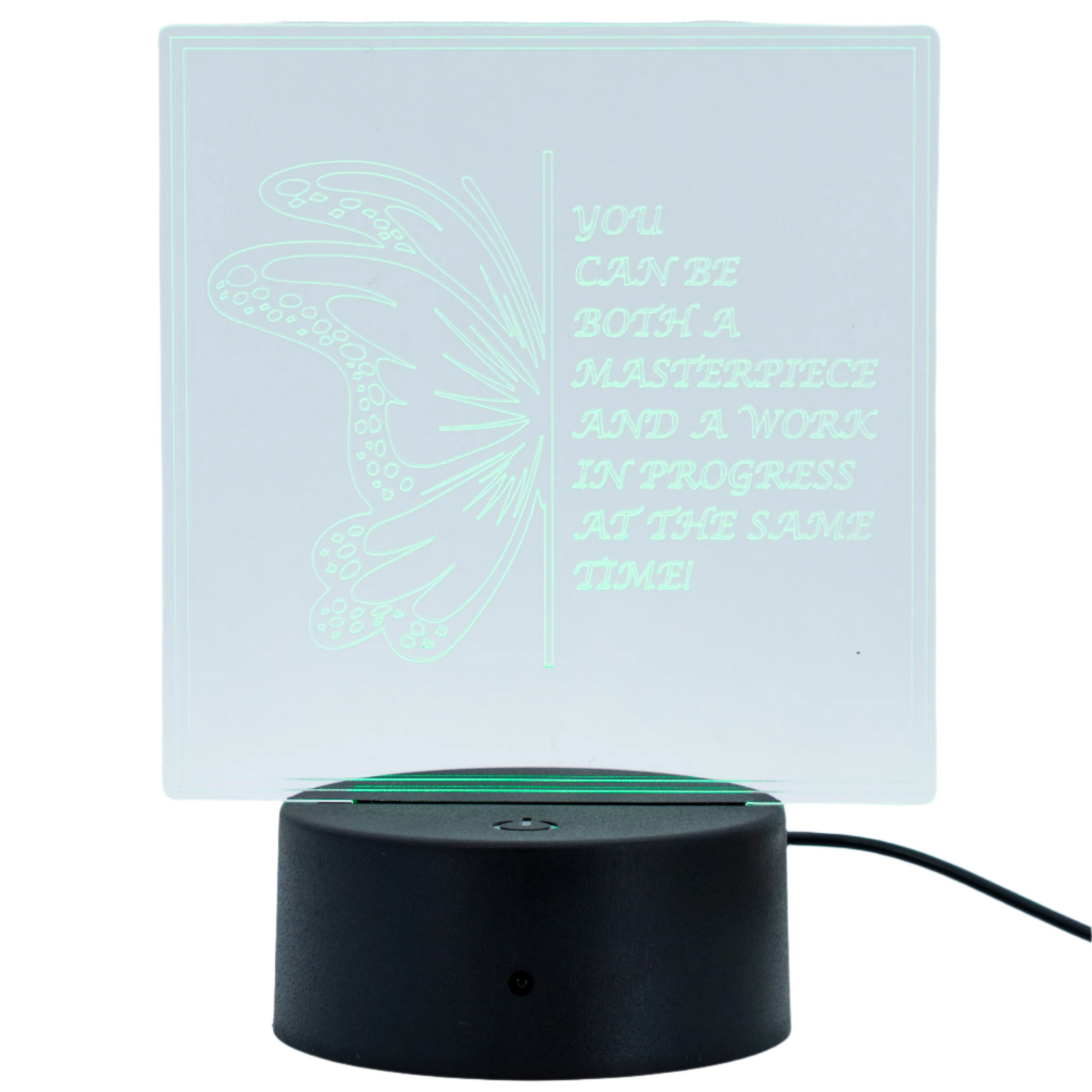 Inspirational LED Lighted Plaque | Multiple Sayings | Glowing Creation