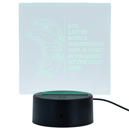 Inspirational LED Lighted Plaque | Multiple Sayings | Glowing Creation