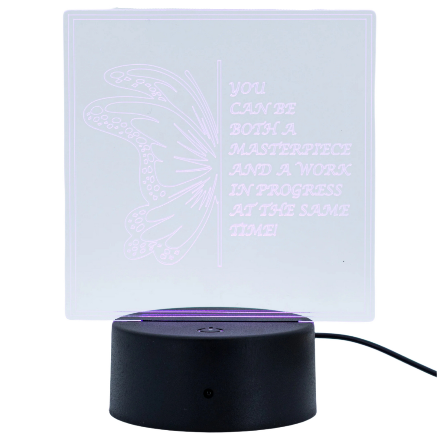 Customizable LED Lighted Plaque | Create Your Own Saying | Glowing Creation
