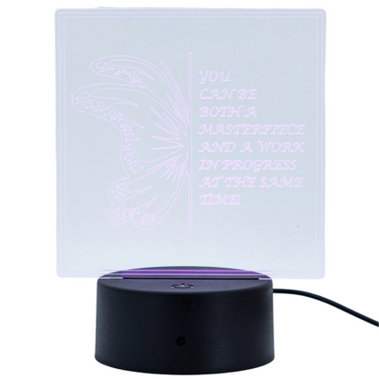 Customizable LED Lighted Plaque | Create Your Own Saying | Glowing Creation